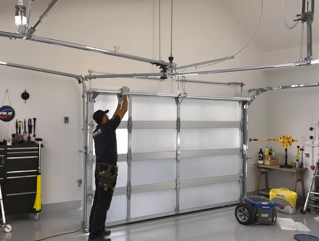 Plantation Garage Door Repair certified team performing precision garage door installation in Plantation
