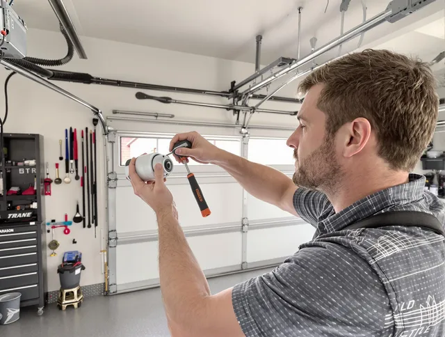 Garage door opener repair service by Plantation Garage Door Repair in Plantation