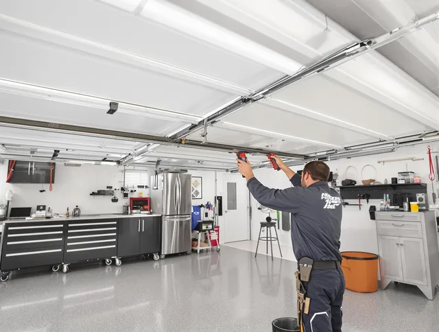 Overhead garage door repair service by Plantation Garage Door Repair in Plantation