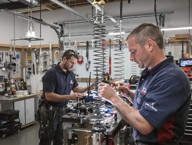 Garage door spring repair service by Plantation Garage Door Repair in Plantation